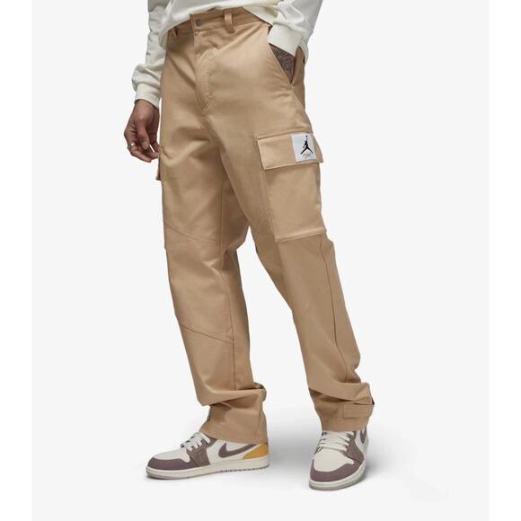 Nike Air Jordan Essentials Statement Utility Cargo Pants Tan DQ7342-277 Men's XL - Picture 1 of 13